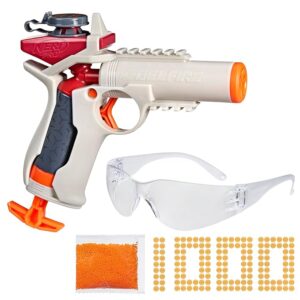 Gel blaster with safety glasses and ammo