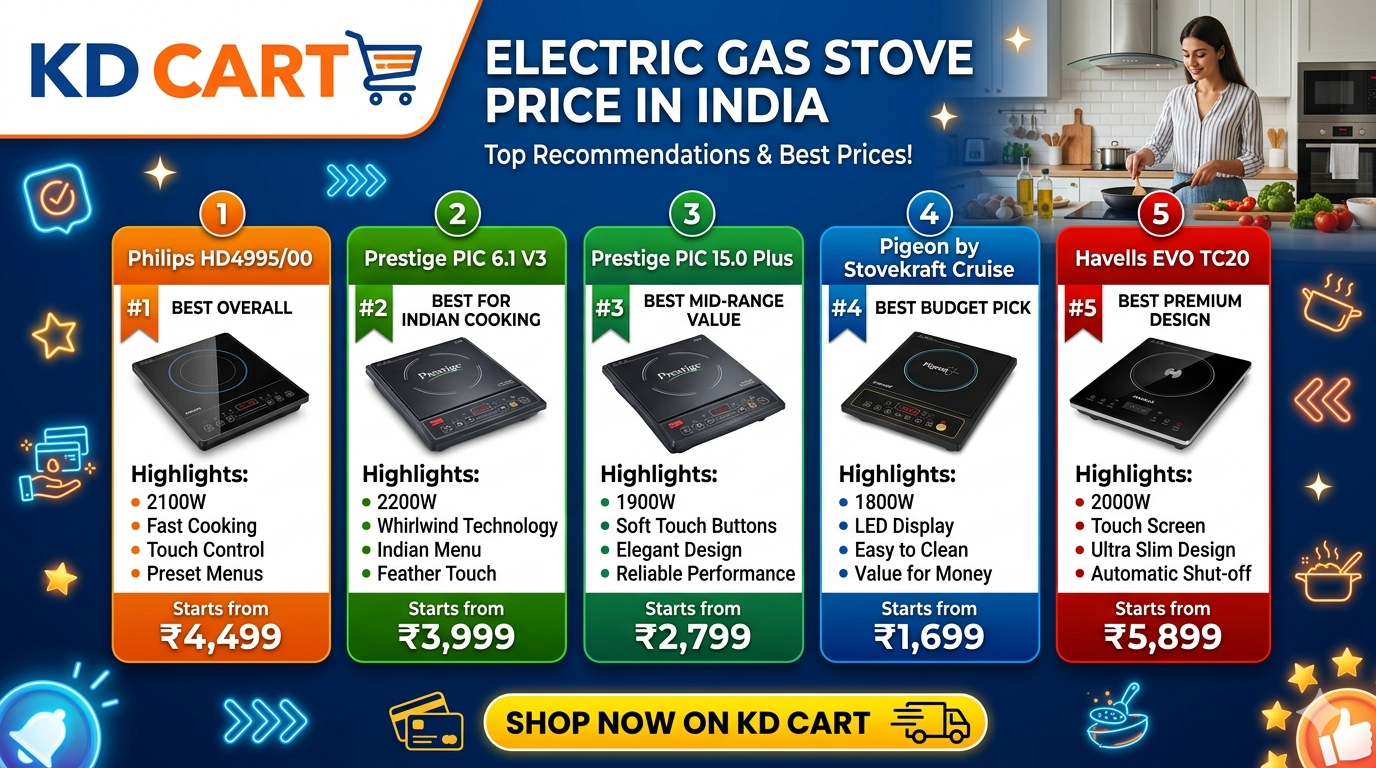 Electric gas stove price in India